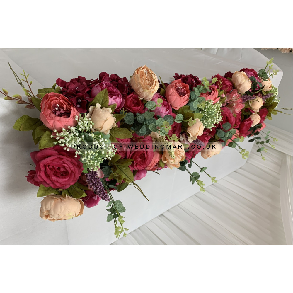 100cm Wedding Top Table Floral Runner - TR2201