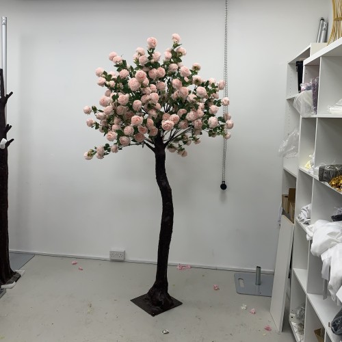 200cm Artificial Rose Tree with Interchangable Branches - Pink