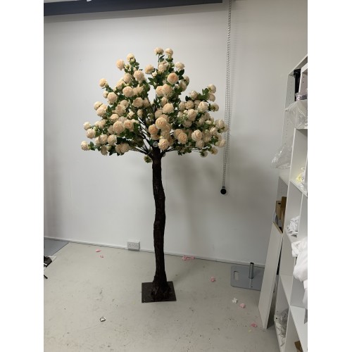 200cm Artificial Rose Tree with Interchangable Branches - PEACH