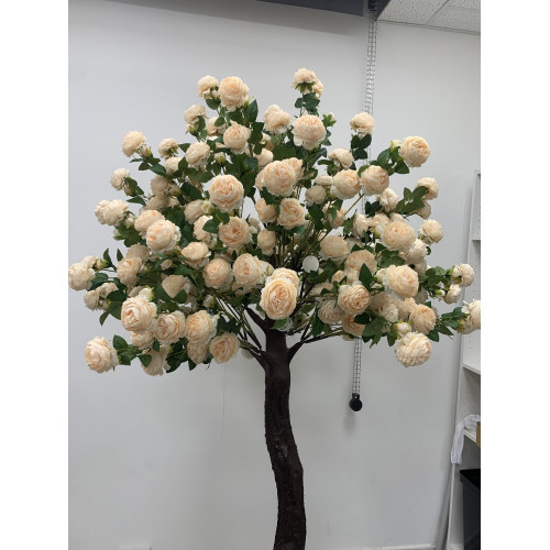 200cm Artificial Rose Tree with Interchangable Branches - PEACH