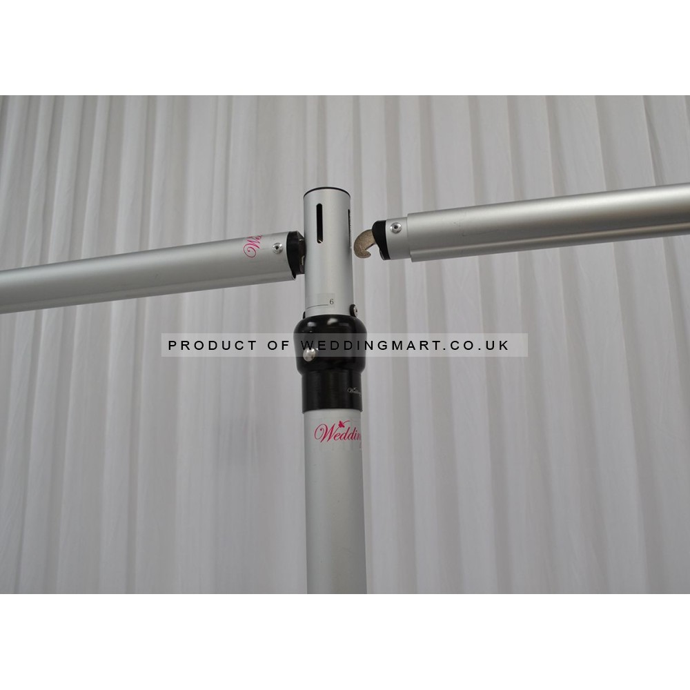 8-14ft Telescopic Pipe and Drape Cross Bar Curtain Hanging Pole