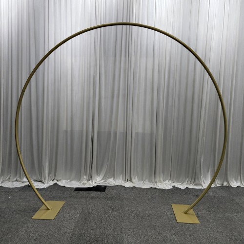 220cm Circular Aluminium Wedding Arch Frame - Gold
