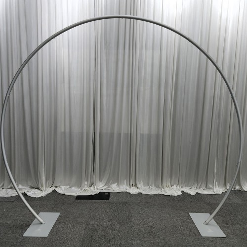 280cm Circular Aluminium Wedding Arch Frame - Silver