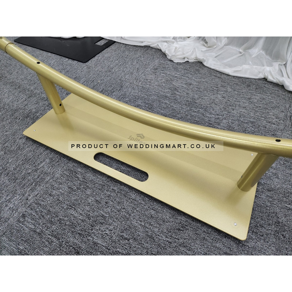 200cm Aluminium Wedding Floral Backrop Hoop - GOLD