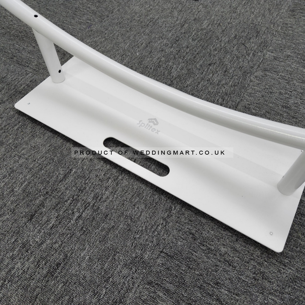 200cm Aluminium Wedding Floral Backrop Hoop - WHITE