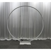 200cm Aluminium Wedding Floral Backrop Hoop - WHITE