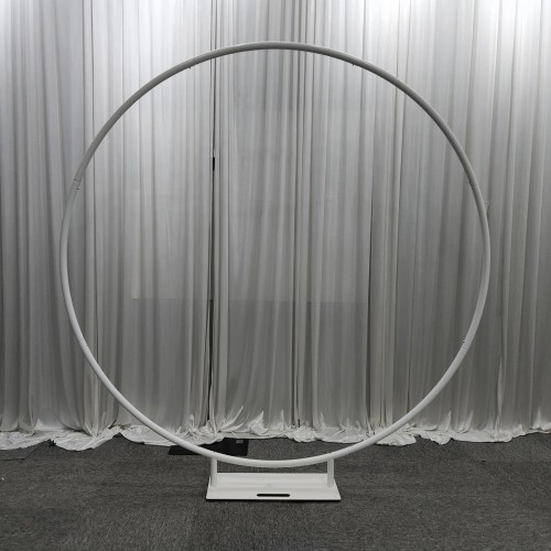 200cm Aluminium Wedding Floral Backrop Hoop - WHITE