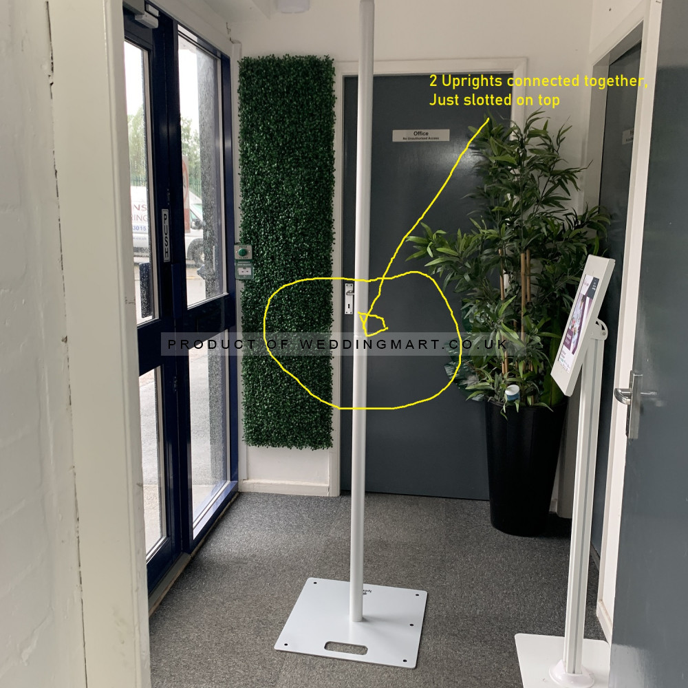 1M Connectable Upright Post – Wholesale Telescopic Uprights for Wedding Decorators | WeddingMart