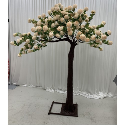 Artificial Rose Tree Spare Branch - Peach 