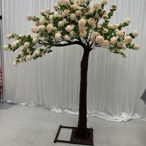 Artificial Rose Tree Spare Branch - Peach