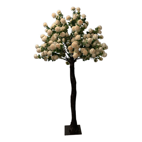 Artificial Rose Tree Spare Branch - Peach – Wholesale Spare Tree Branches for Wedding Decorators | WeddingMart