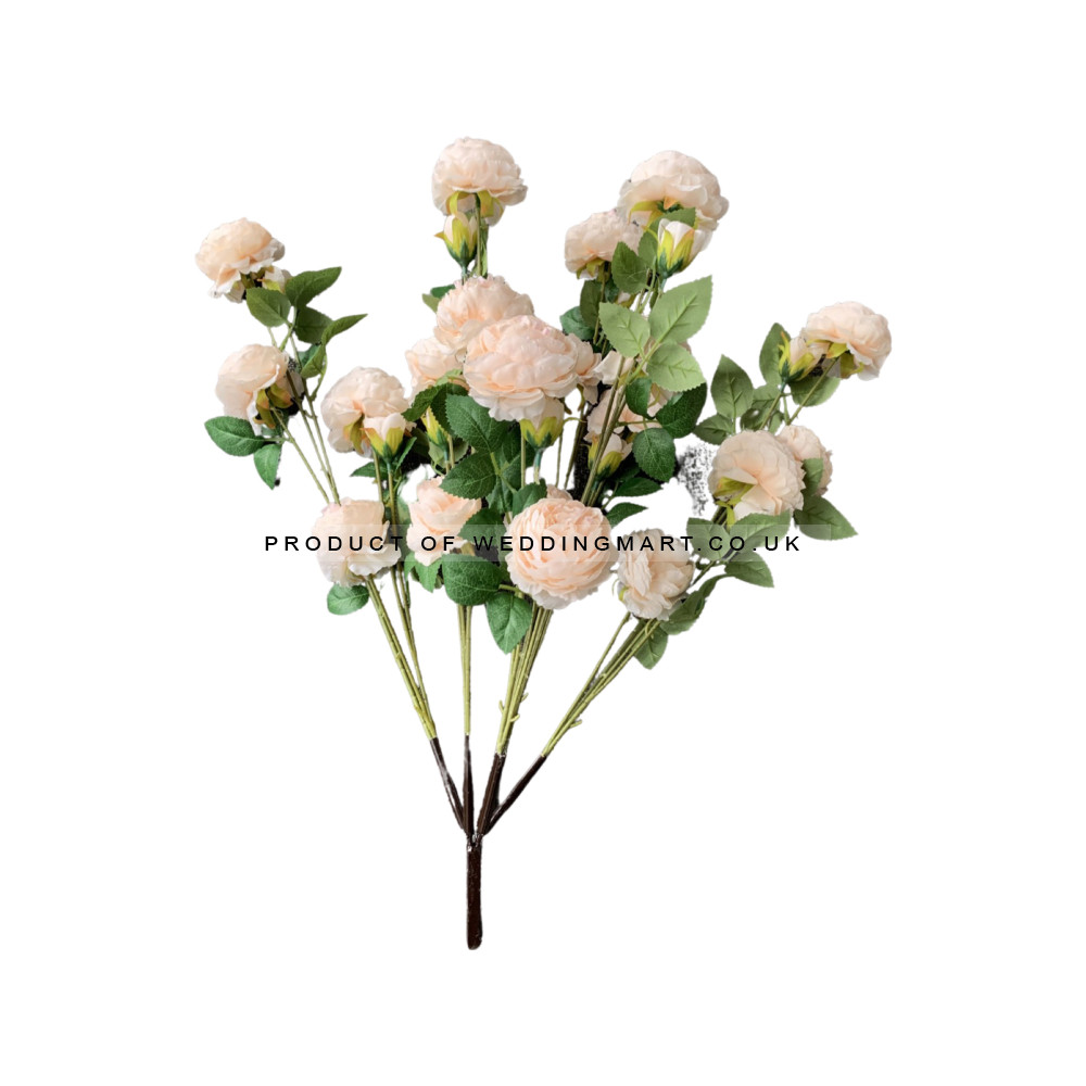 Artificial Rose Tree Spare Branch - Peach – Wholesale Spare Tree Branches for Wedding Decorators | WeddingMart
