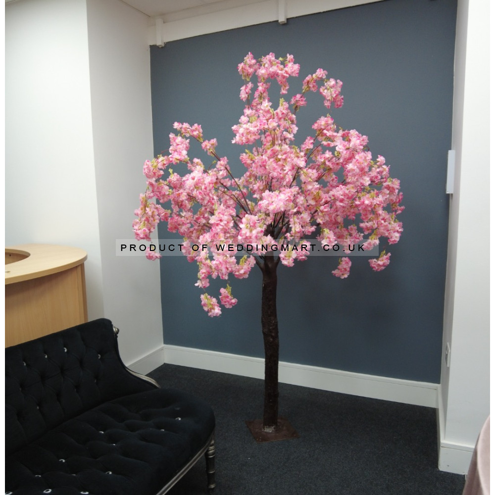 200cm Artificial Weeping Blossom Tree with Interchangable Branches - PINK