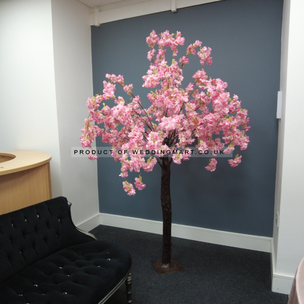 200cm Artificial Weeping Blossom Tree with Interchangable Branches - PINK