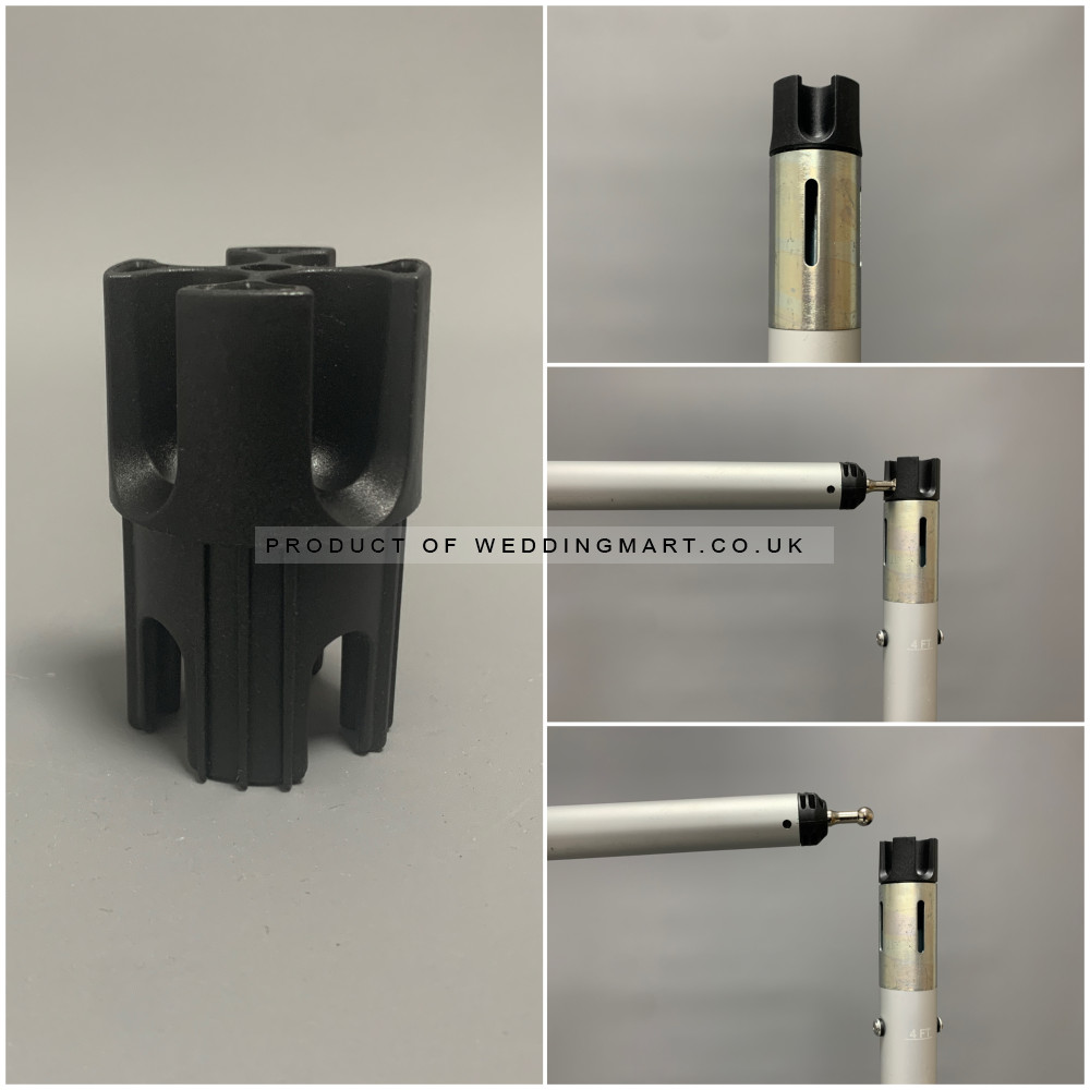 Upright Crown for V2 Crossbar – Wholesale Pipe and Drape Accessories for Wedding Decorators | WeddingMart