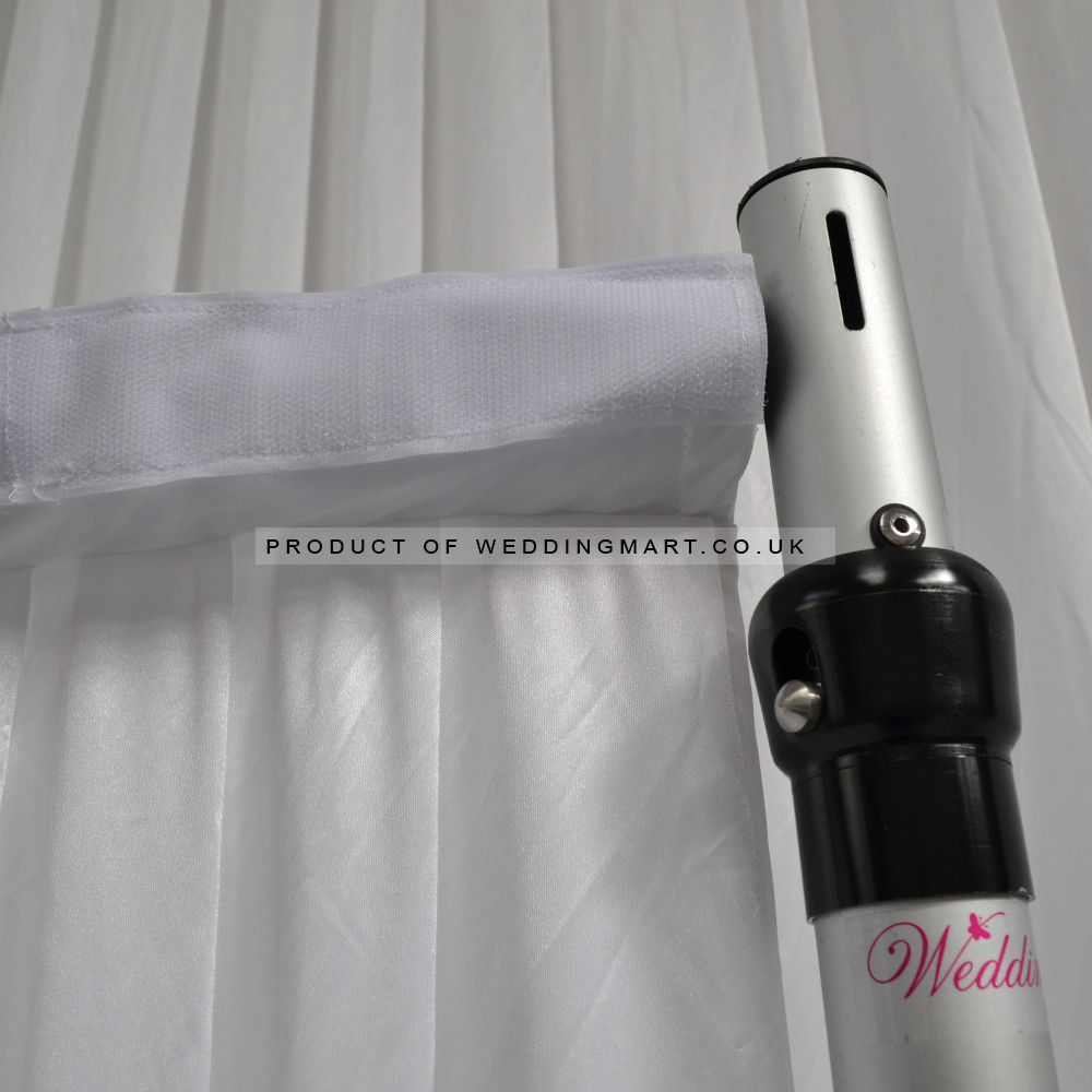 3m (w) x 5m (h) Wedding Backdrop Curtain - Black – Wholesale Silk Backdrop Curtains for Wedding Decorators | WeddingMart