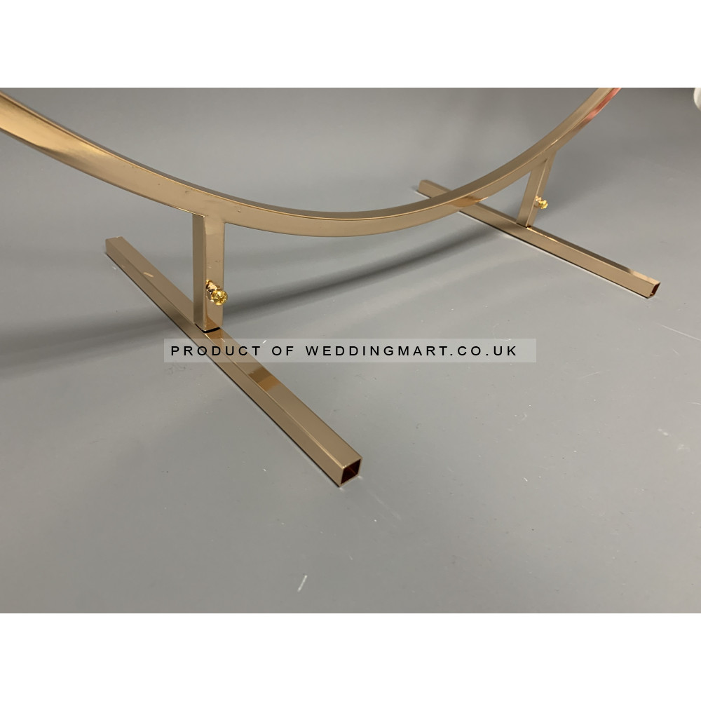 100cm Wedding Table Floral Centerpiece Hoop Ring - Gold