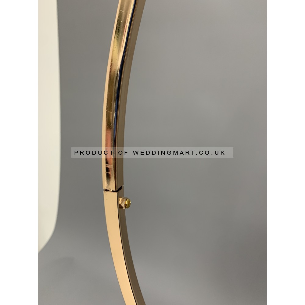 100cm Wedding Table Floral Centerpiece Hoop Ring - Gold
