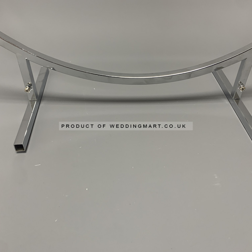 60cm Wedding Table Floral Centerpiece Hoop Ring - Silver – Wholesale Centrepiece Stands for Wedding Decorators | WeddingMart