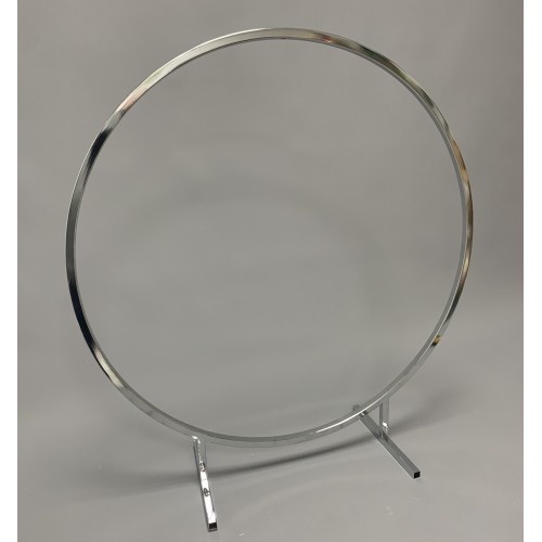 60cm Wedding Table Floral Centerpiece Hoop Ring - Silver