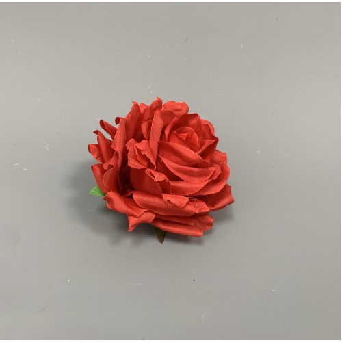 12mm Premium Quality Artificial Red Rose Heads - Pack of 12