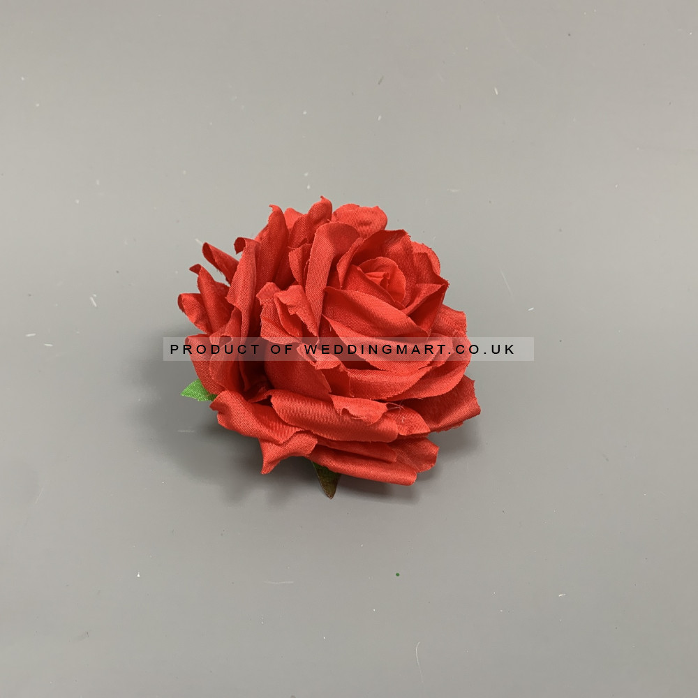 12mm Red Open Rose Heads - Pack of 12 – Wholesale Big Rose Heads for Wedding Decorators | WeddingMart