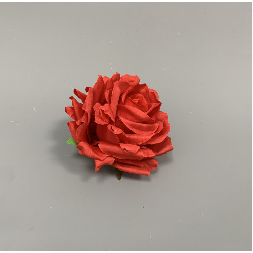 12mm Red Open Rose Heads - Pack of 12