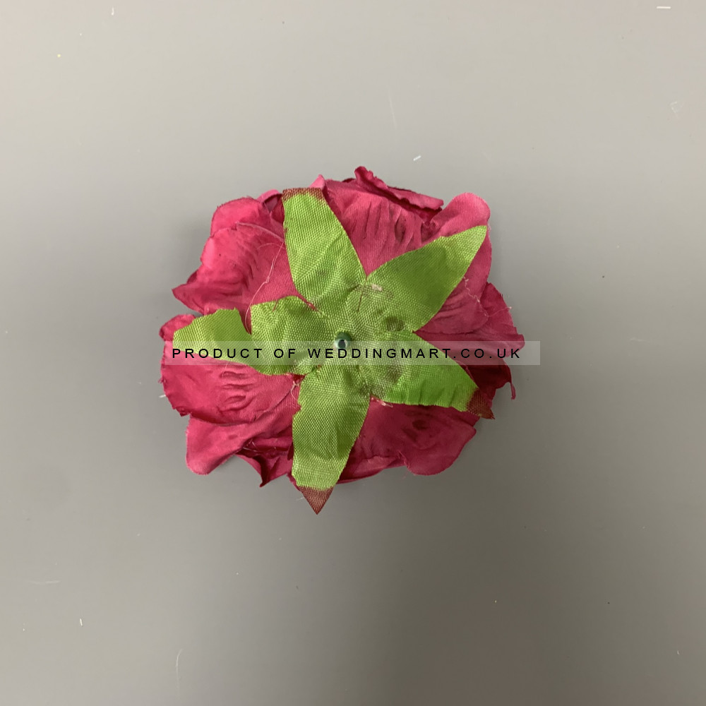 12mm Burgundy Open Rose Heads - Pack of 12 – Wholesale Big Rose Heads for Wedding Decorators | WeddingMart