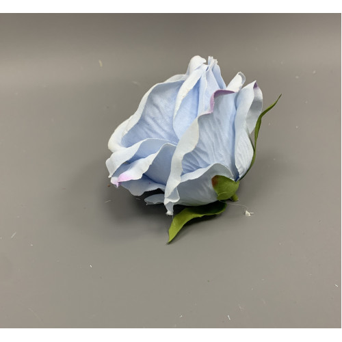 12mm Blue Open Rose Heads - Pack of 12