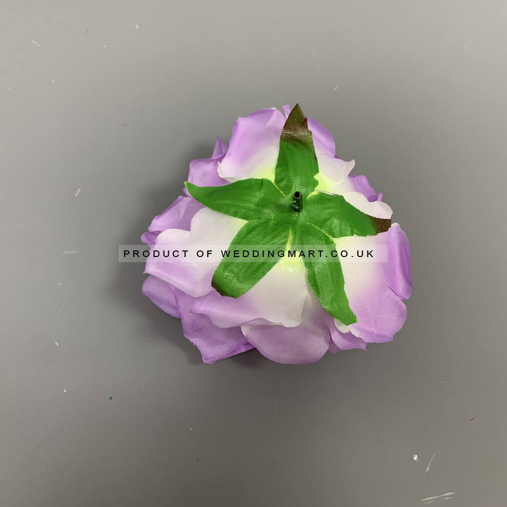 12mm Purple Open Rose Heads - Pack of 12 – Wholesale Big Rose Heads for Wedding Decorators | WeddingMart