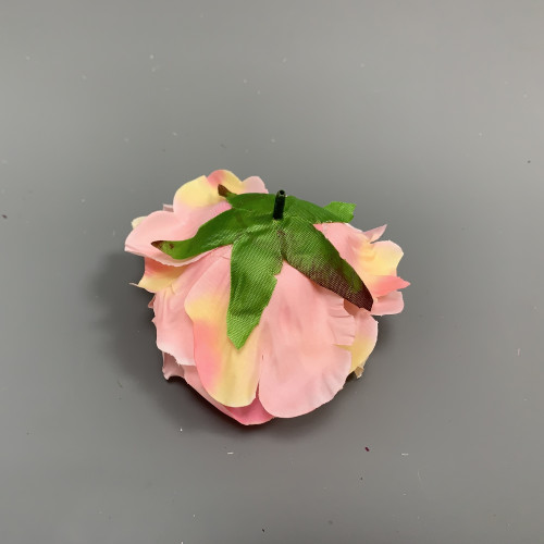 12mm Cream and Pink Open Rose Heads - Pack of 12 – Wholesale Big Rose Heads for Wedding Decorators | WeddingMart