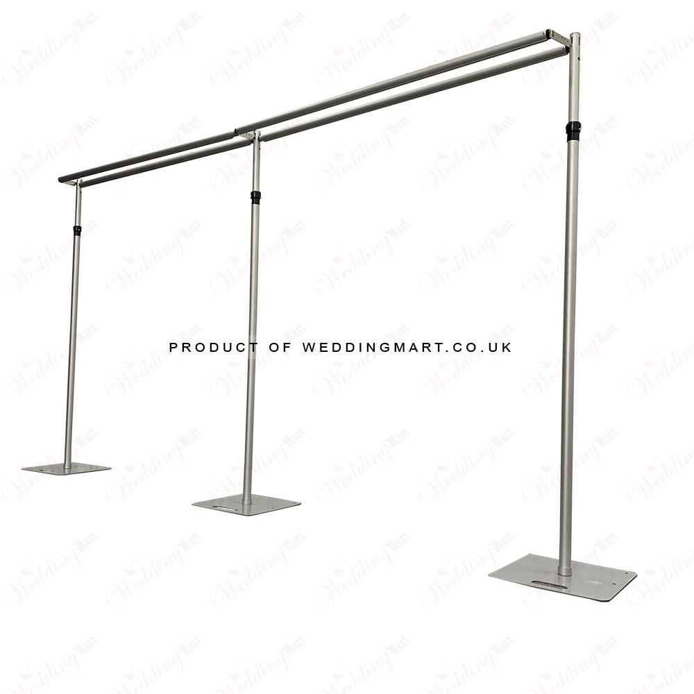 6m Double Drape Hanger Kit (No Stands) – Wholesale Backdrop Stands for Wedding Decorators | WeddingMart