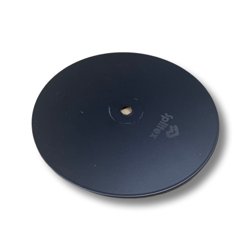 20cm Black Metal Round Base Plate