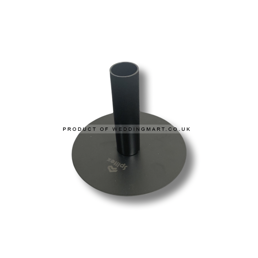 40mm Small Upright Spigot - Black – Wholesale Pipe and Drape Accessories for Wedding Decorators | WeddingMart