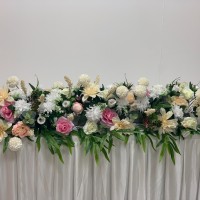 100cm Wedding Top Table Floral Runner - TR2208