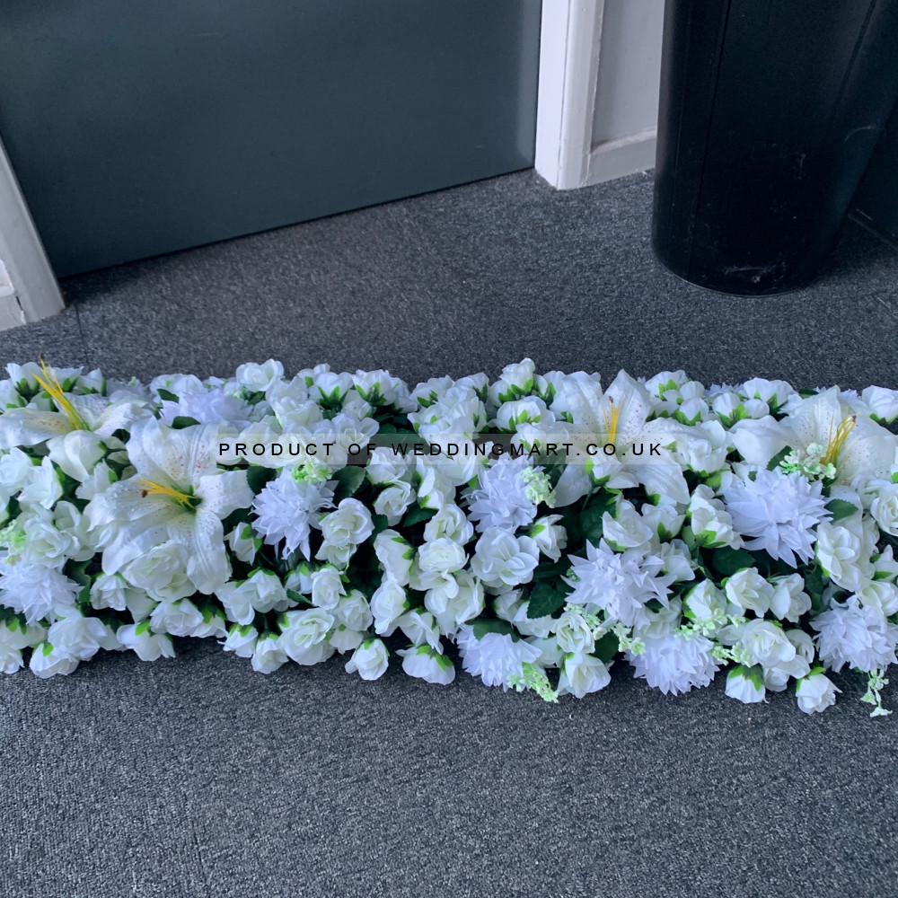 100cm Wedding Top Table Floral Runner - TR2210 – Wholesale Hoop and Table Floral Arrangements for Wedding Decorators | WeddingMart