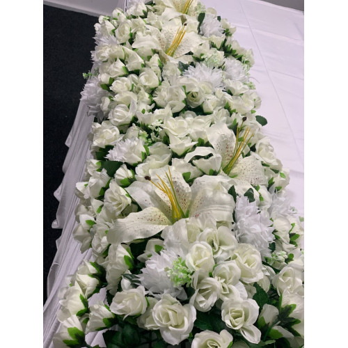 100cm Wedding Top Table Floral Runner - TR2210