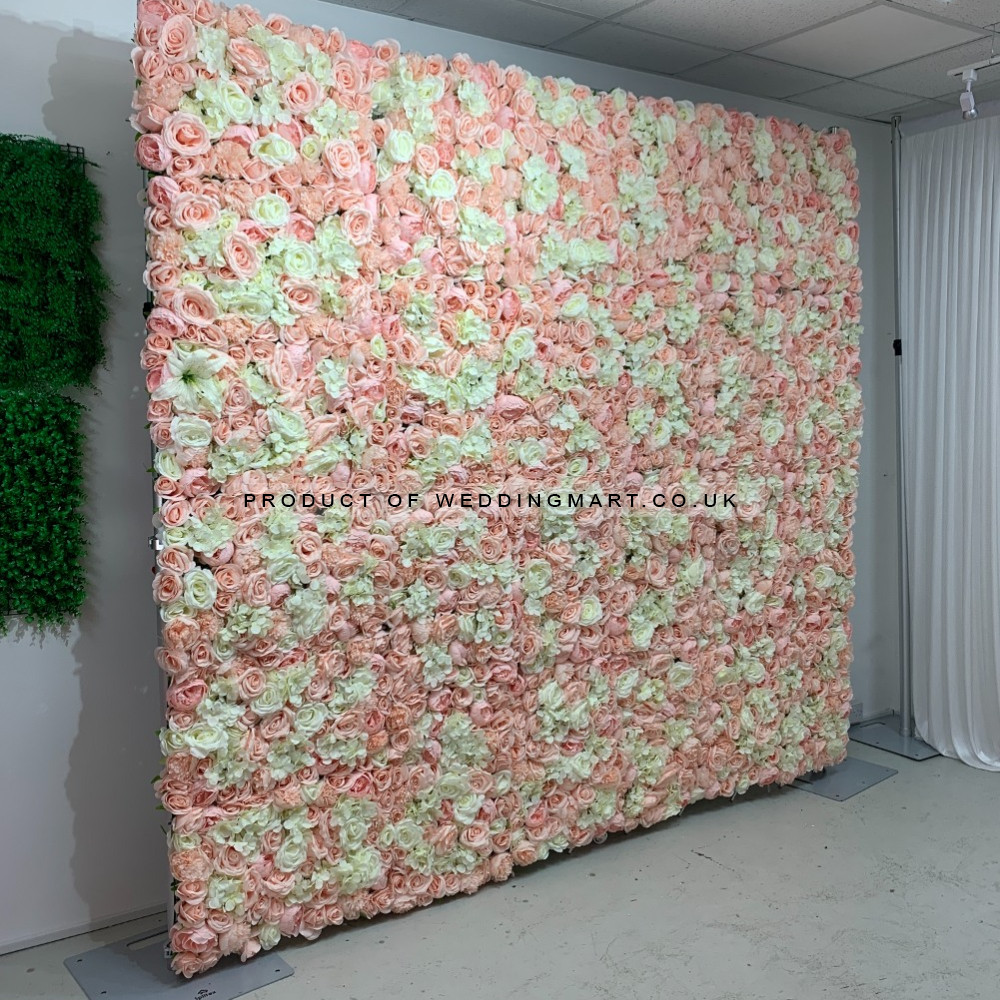 8ftx8ft Ready Made Flower Wall - F469 – Wholesale Readymade Luxury Wedding Flower Wall Backdrops for Wedding Decorators | WeddingMart
