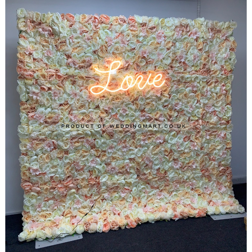 8ftx8ft Ready Made Flower Wall - F470