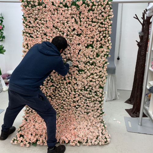 4ftx8ft Ready Made Flower Wall - F48003 – Wholesale Readymade Luxury Wedding Flower Wall Backdrops for Wedding Decorators | WeddingMart