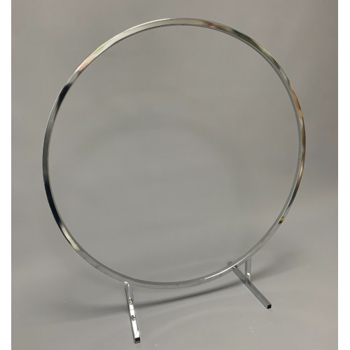 100cm Wedding Table Floral Centerpiece Hoop Ring - Silver