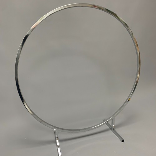 100cm Wedding Table Floral Centerpiece Hoop Ring - Silver