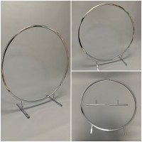 100cm Wedding Table Floral Centerpiece Hoop Ring - Silver