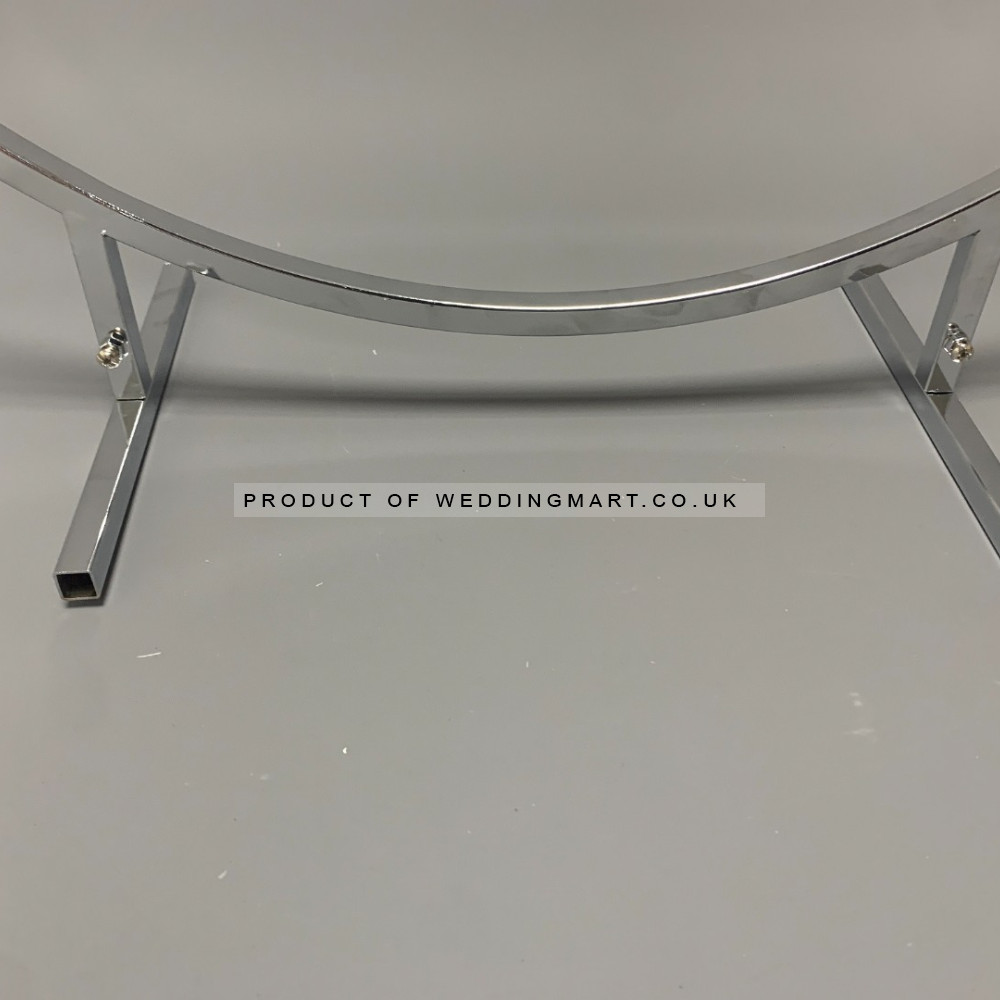 80cm Wedding Table Floral Centerpiece Hoop Ring - Silver – Wholesale Centrepiece Stands for Wedding Decorators | WeddingMart