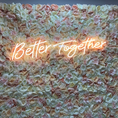 130cm Wedding Backdop Neon Sign - Better Together