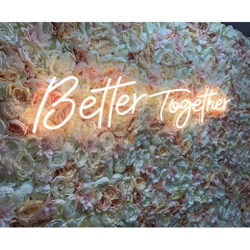 130cm Wedding Backdop Neon Sign - Better Together