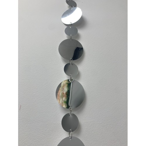 3m Mirror Beaded Garland String - Silver