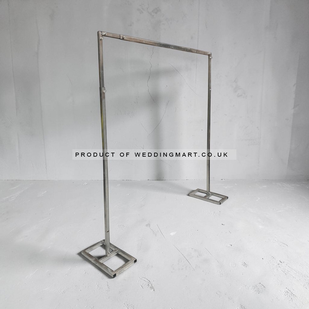 3m x 3m Economy Telescopic Backdrop Stand | Adjustable Wedding & Party Background Frame