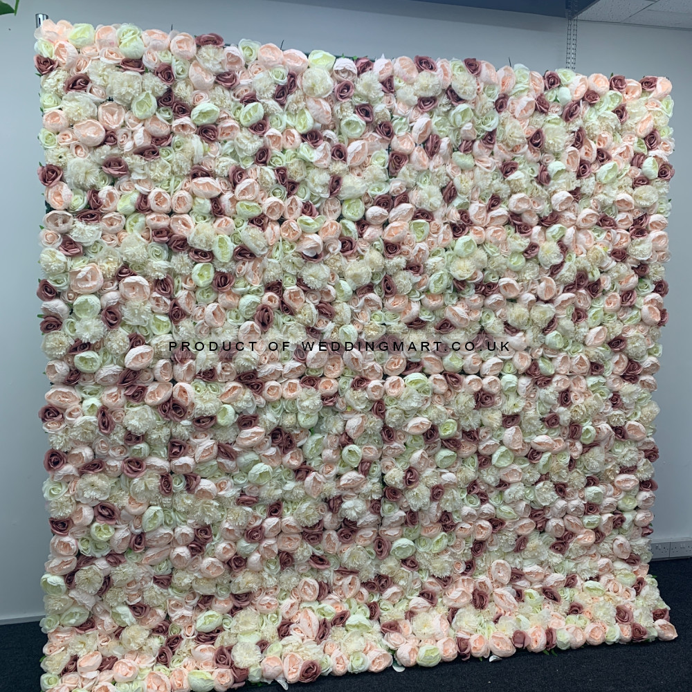 8ftx8ft Ready Made Flower Wall - F473 – Wholesale Readymade Luxury Wedding Flower Wall Backdrops for Wedding Decorators | WeddingMart