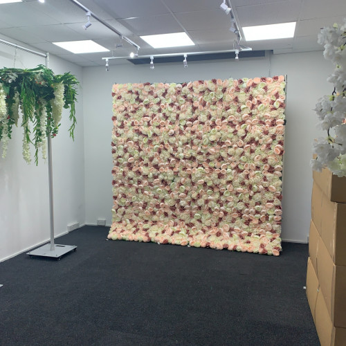 8ftx8ft Ready Made Flower Wall - F473 – Wholesale Readymade Luxury Wedding Flower Wall Backdrops for Wedding Decorators | WeddingMart